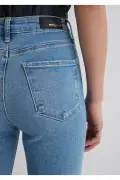 شلوار جین سرنا گلد شکل آبی مایل به بنفش