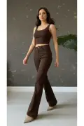 شلوار جین زنانه میا با پاچه اسپانیایی و کشسانی (بسیار راحت)