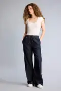 شلوار جین بلند پاگشاد 100% پنبه H1639AX26SM