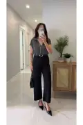 شلوار تنسل سیاه تیراسو