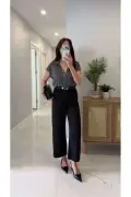 شلوار تنسل سیاه تیراسو