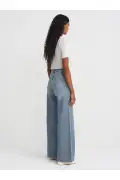 شلوار جین گشاد 100% پنبه مدل 72039 - آبی