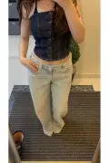 جین بگ بیلونی آبی یخی %100 دنیم