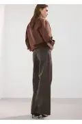 شلوار جین پاچه گشاد با بند