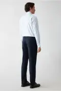 کت و شلوار ساده با برش باریک و یقه مونو، 7 Drop