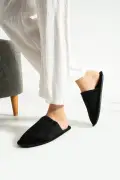 دمپایی مردانه با طرح مخملی و فیتیله‌ای، دمات بوفه، مناسب مهمان و اداری