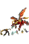 لگو ربات اژدهای متحول شونده NINJAGO Wyldfyre لگو ۷۱۸۶۸ - مجموعه ساخت اسباب بازی برای سنین ۹ سال به بالا (۸۲۱ قطعه)
