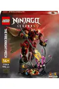 لگو ربات شوالیه آتشین NINJAGO لگو ۷۱۸۴۶ - مجموعه ساخت اسباب بازی خلاقانه برای کودکان ۱۴+ (۹۹۶ قطعه)