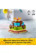 لگو کیک تولد لگو ۴۰۸۱۵ – دکوری برای کودکان بالای ۷ سال (۲۱۹ قطعه)