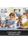 لگو ربات‌های تایتان دوقلو NINJAGO لگو ۷۱۸۷۰ - مجموعه ساخت اسباب بازی برای کودکان ۱۲ سال به بالا