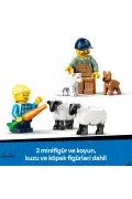 لگو تراکتور مزرعه قرمز با تریلر و گوسفند لگو ۶۰۴۶۱ - مجموعه ساخت اسباب بازی (۱۱۶ قطعه)