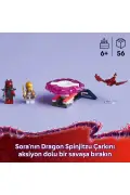لگو توپک اسپینجیتزو اژدهای سورا NINJAGO لگو ۷۱۸۲۴ - مجموعه ساخت اسباب بازی برای کودکان ۶ سال به بالا (۵۶ قطعه)