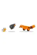 لگو Minecraft ۸۵ - مینی فیگور اصلی روباه، مرغ و جوجه