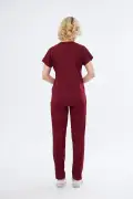 یونیفرم پرستاری مدیکال Bordo Unisex با الیاف پنبه و لیکرا برای پزشکان و پرستاران