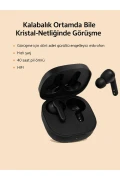 هدفون بی‌سیم بلوتوث 5.3 مدل T13 Anc 4 با 4 میکروفون و قابلیت حذف نویز فعال رنگ مشکی