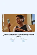هدفون بی‌سیم شیائومی ردمی بادز 8 لایت سیاه - ANC BT 5.4 (با گارانتی شیائومی)