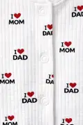 ست 5 تایی بیمارستانی 100% پنبه‌ای با طراحی فیتیله‌ای برای نوزادان MOM&DAD با راحتی اضافی