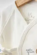 ست ۵ تکه نوزاد پسرانه با کلاه لورا و طرح کوچک شاهزاده - ۱۰۰% پنبه - مناسب برای ۰ تا ۳ ماه