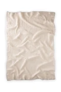 پتو ارگانیک موسلین چهار لایه با پاپیون 80X120 سانتی‌متر طبیعی
