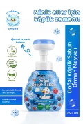 صابون مایع کف طبیعی کودک ۳۵۰ میلی‌لیتری با عطر میوه‌های جنگلی و شکل گل، وگان و بدون پارابن