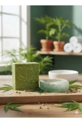 صابون مرطوب‌کننده صورت و بدن با روغن کنجد طبیعی %100 دست‌ساز