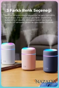 بخار ساز و دستگاه پخش عطر با رطوبت‌ساز اولتراسونیک LED دار 300 میلی‌لیتر
