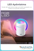 بخار ساز و دستگاه پخش عطر با رطوبت‌ساز اولتراسونیک LED دار 300 میلی‌لیتر