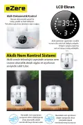 رطوبت‌ساز دیجیتال هوشمند TH-413 | ظرفیت 3 لیتر، لمسی، کنترل از راه دور، کارکرد بی‌صدا