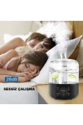 دستگاه بخور اولتراسونیک ۴ لیتری J001 با ترمومتر دیجیتال و رطوبت سنج
