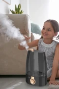دستگاه بخور اولتراسونیک سیاه نِمو با ظرفیت ۳.۷ لیتر و بخاردهی مداوم به مدت ۱۲ ساعت