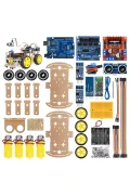 ست کدگذاری ربات خودرو 4 چرخ Arduino سازگار 4WD-BLE (با کتاب الکترونیکی و بسته بندی، بلوتوث)