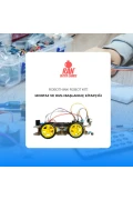 ست کدگذاری ربات خودرو 4 چرخ Arduino سازگار 4WD-BLE (با کتاب الکترونیکی و بسته بندی، بلوتوث)