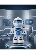 ربات رقصنده با بازوهای چرخشی و نور و موسیقی با حرکت 360 درجه