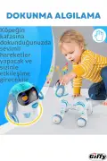 ربات رقصنده سگ با کنترل از راه دور و حسگر دستی، شارژی و دارای نور و موسیقی