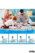 ربات رقصنده سگ با کنترل از راه دور و حسگر دستی، شارژی و دارای نور و موسیقی