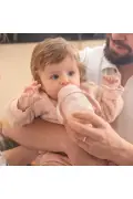 لیوان تمرینی ضد کولیک 160 میلی‌لیتر رنگ پودری صورتی، مناسب برای 6 ماه به بالا