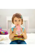 لیوان تمرینی با نی قفل‌دار، 6 ماه به بالا، 207 میلی‌لیتر، صورتی، 1 عدد