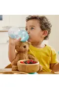 لیوان تمرینی با درب قفل‌دار و نی، 12 ماه به بالا، 296 میلی‌لیتر، آبی، 1 عدد