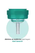 لیوان نازک آنتی‌کولیک با نی ۲۷۰ میلی‌لیتر سبز، مناسب برای ۱۲ ماه به بالا