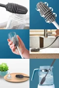 فرچه شستشوی لیوان و فنجان شیشه‌ای سیلیکونی چندکاره