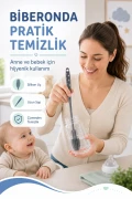 برس تمیزکننده شیشه شیر سیلیکونی - ابزار شستشوی شیشه شیر نوزاد و پستانک