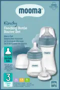 ست شروع بطری 150 میلی لیتر و 250 میلی لیتر ضد کولیک Kindy با سر شیشه PP - آبی توپ