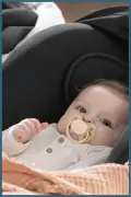 پستانک طرح دلقک و پروانه 0-6 ماه - بنفش مایل به قهوه‌ای و صورتی ملایم