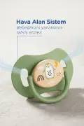 پستانک سیلیکونی نرم با نوک متقارن دوگانه ۰-۶ ماه
