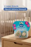 پستانک سیلیکونی نرم با نوک متقارن دوگانه ۰-۶ ماه