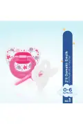 ست ۲ عددی پستانک سیلیکونی نرم با سر ارتودنسی برای دختران ۰-۶ ماه