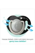 ست پستانک ارتودنسی 0 ماه به بالا مشکی و مرواریدی | دو عددی، سیلیکونی، با پایه | استریل و نگهداری