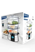 پلوپز بخارپز دیجیتال 120 دقیقه‌ای با صفحه نمایش دیجیتال 10 لیتری GM-7269