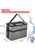 کیف ترموس خنک کننده Ns 22 Lt – کیف حرارتی مخصوص کمپ و پیک نیک با عایق حرارتی برای نگهداری دما – رنگ خاکستری