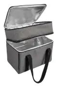 کیف ترموس خنک کننده 40 لیتری – کیف حرارتی عایق بندی شده برای کمپ و پیک نیک با قابلیت نگهداری دما – خاکستری